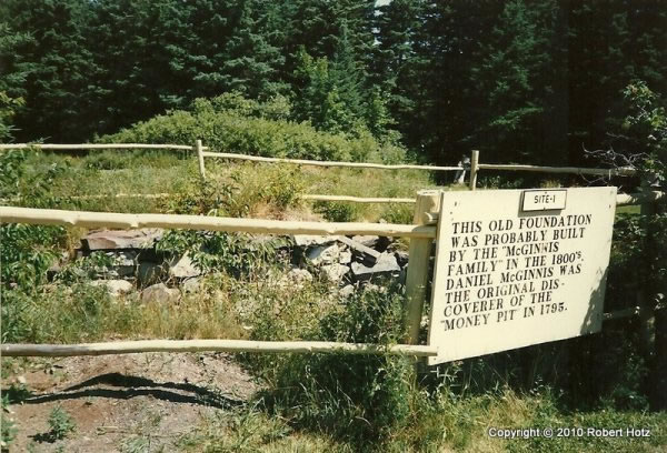Foundation of house probably built by Daniel McGinnis' family in 1800's.